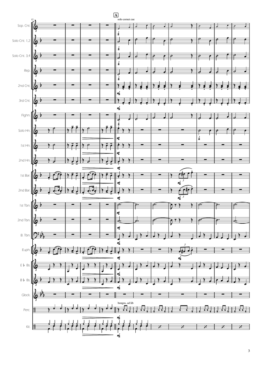 The Chipmunk Song Brass Band scores gallery preview page 3