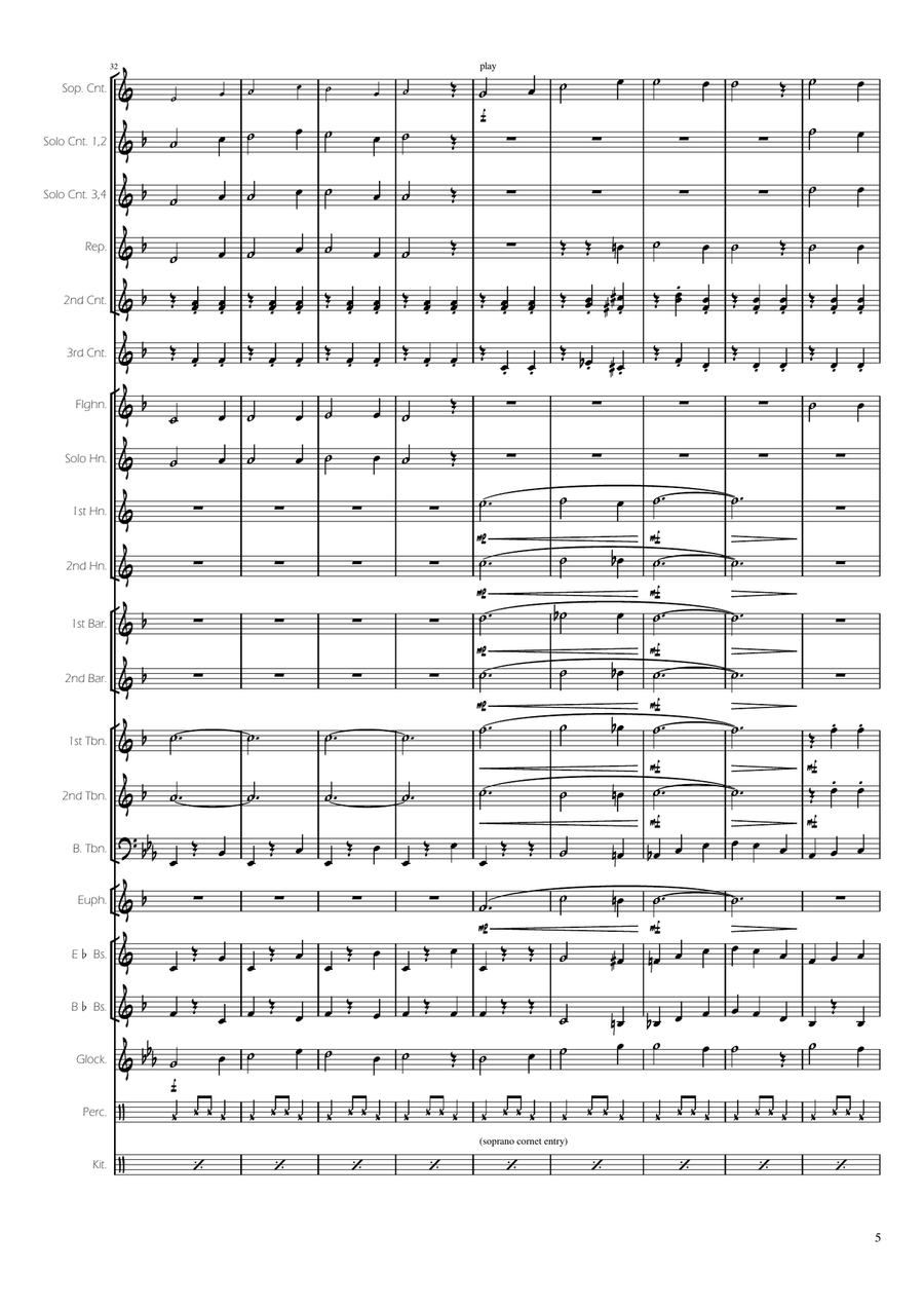 The Chipmunk Song Brass Band scores gallery preview page 5