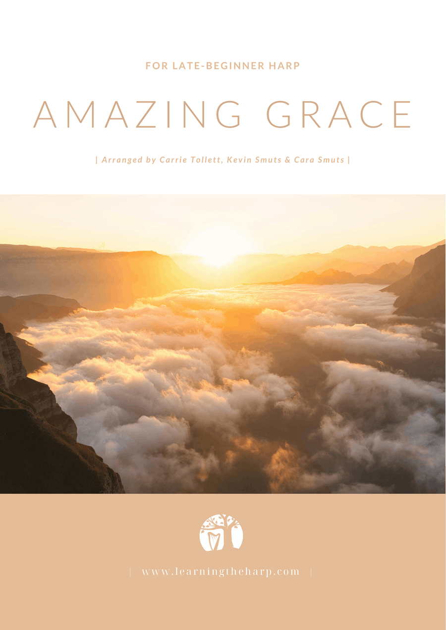 Amazing Grace - Late Beginner for Harp Celtic Harp scores gallery preview page 1