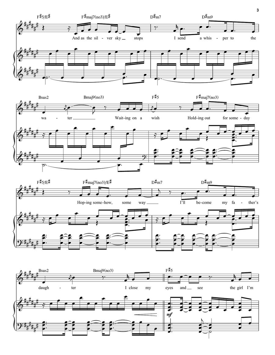 Waiting On A Wish (from Snow White) (2025) Voice scores gallery preview page 3