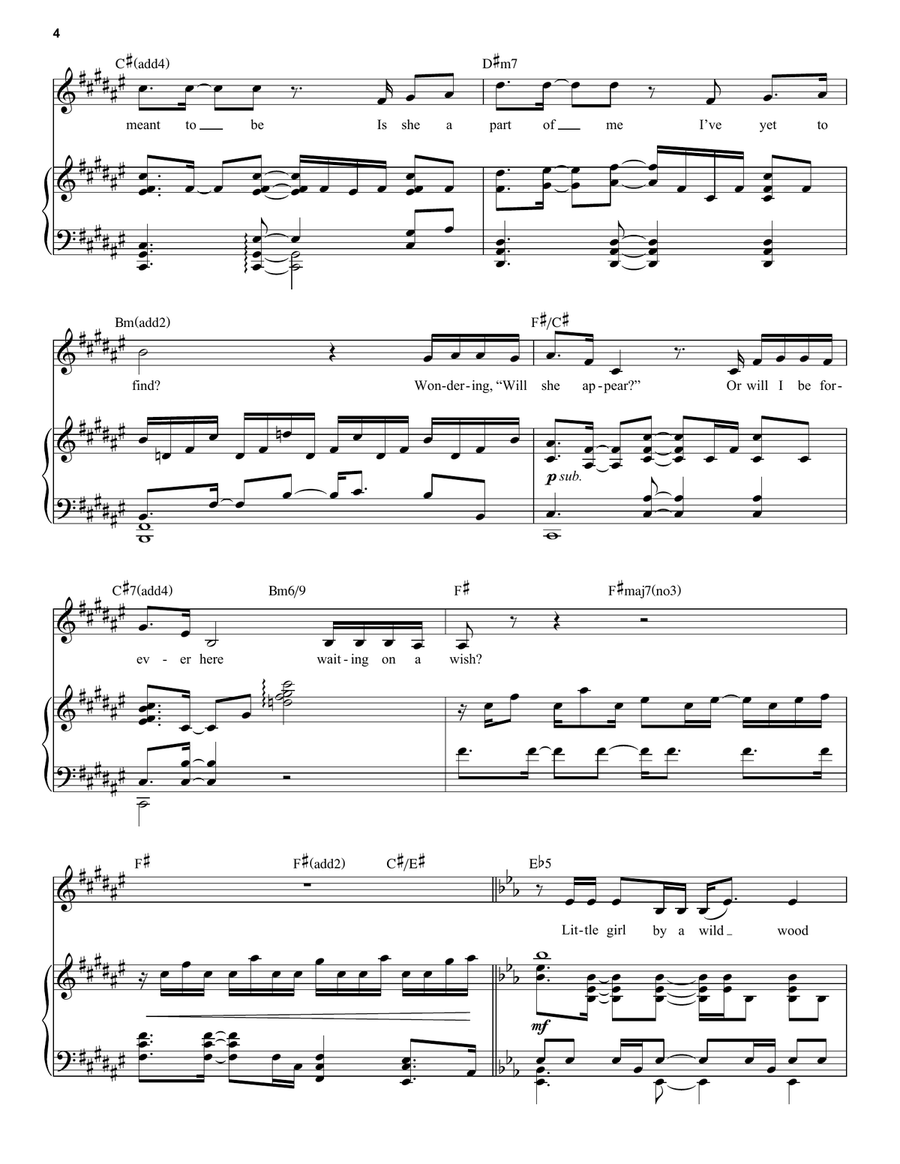 Waiting On A Wish (from Snow White) (2025) Voice scores gallery preview page 4