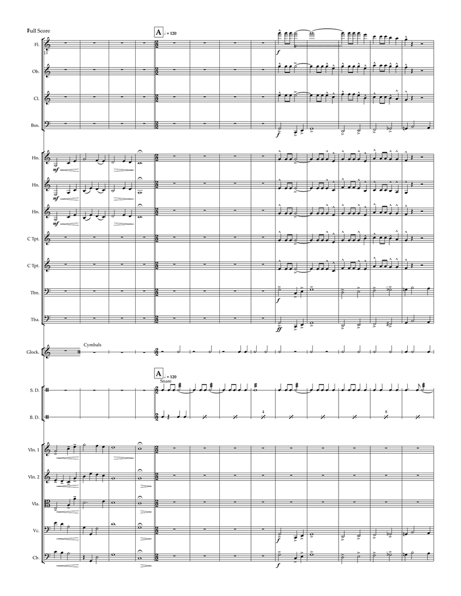 Waltzing Matilda Full Orchestra scores gallery preview page 2