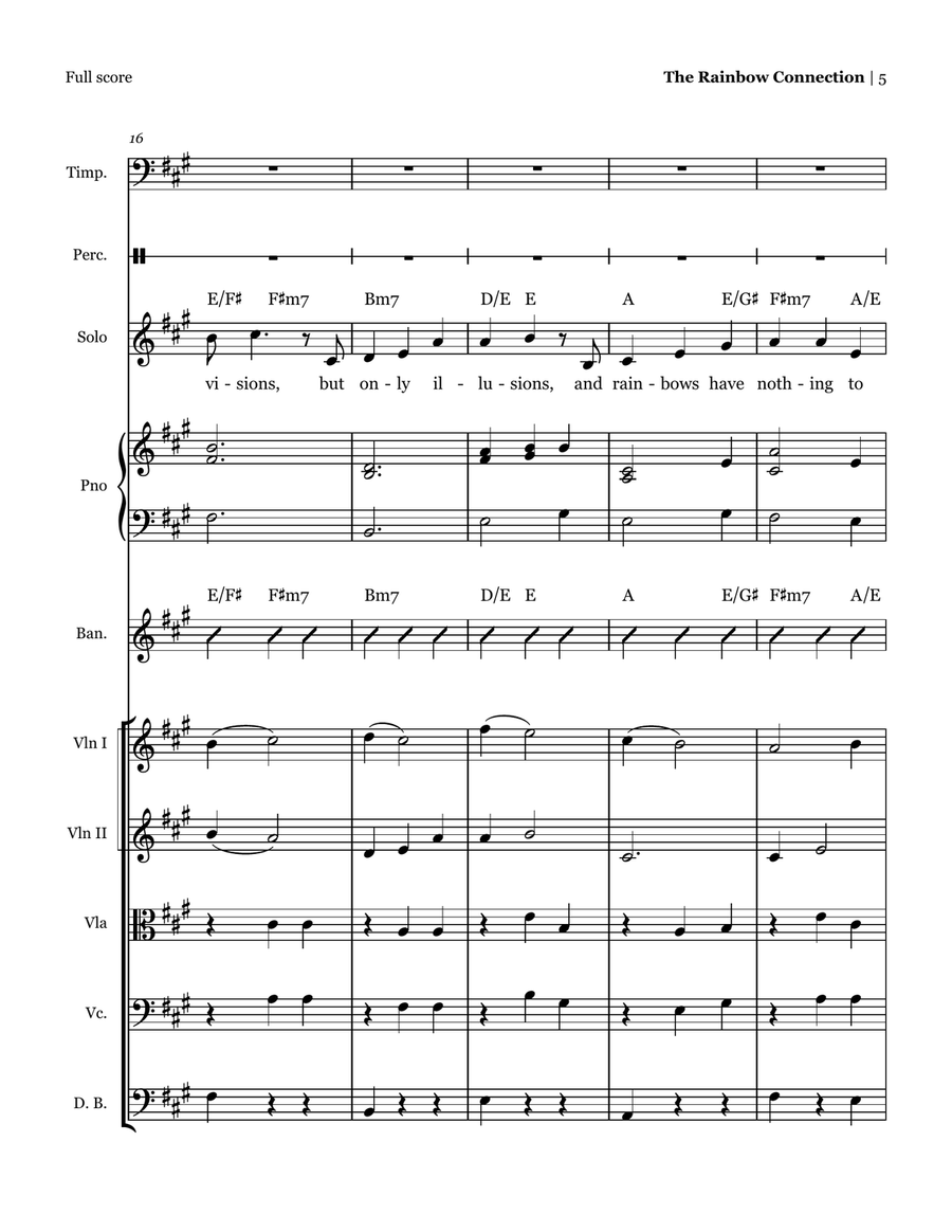 Rainbow Connection Rainbow Connection Large Ensemble scores gallery preview page 5
