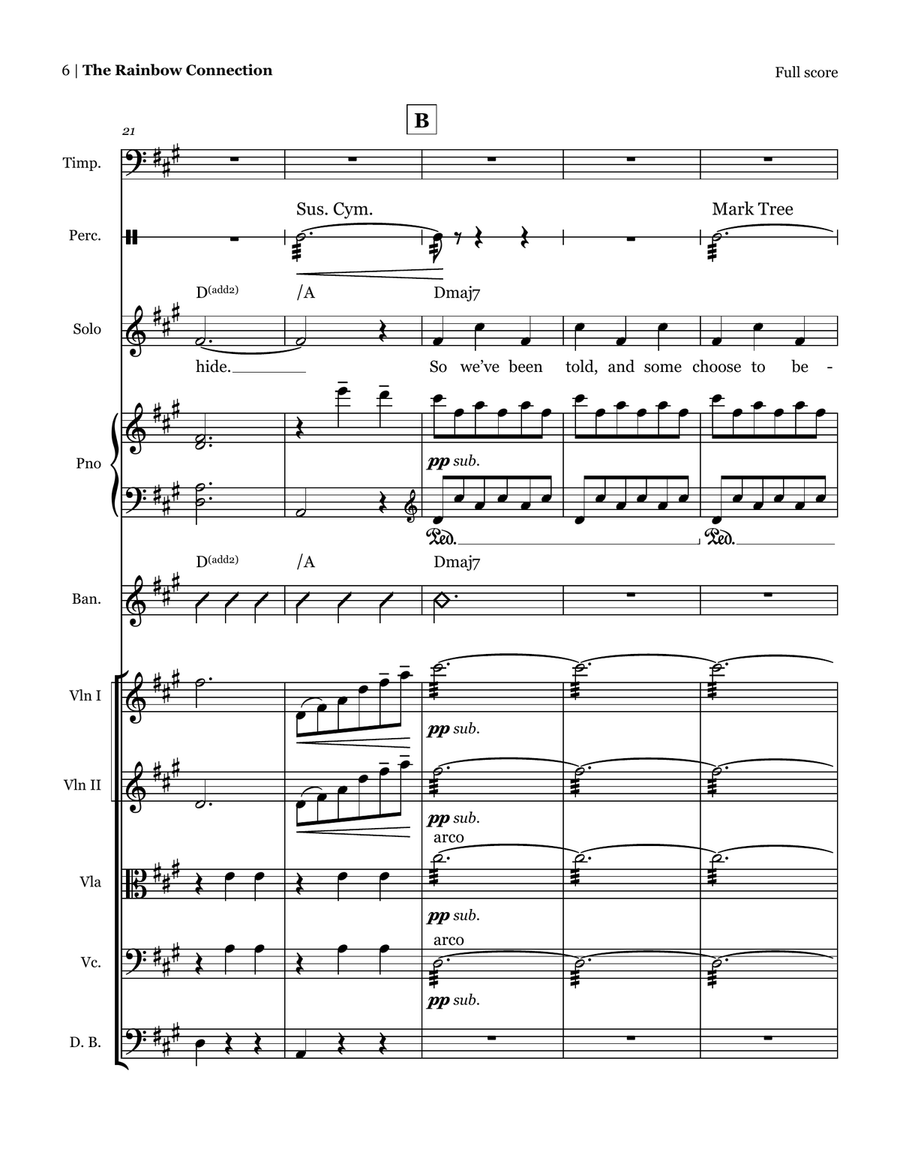Rainbow Connection Rainbow Connection Large Ensemble scores gallery preview page 6