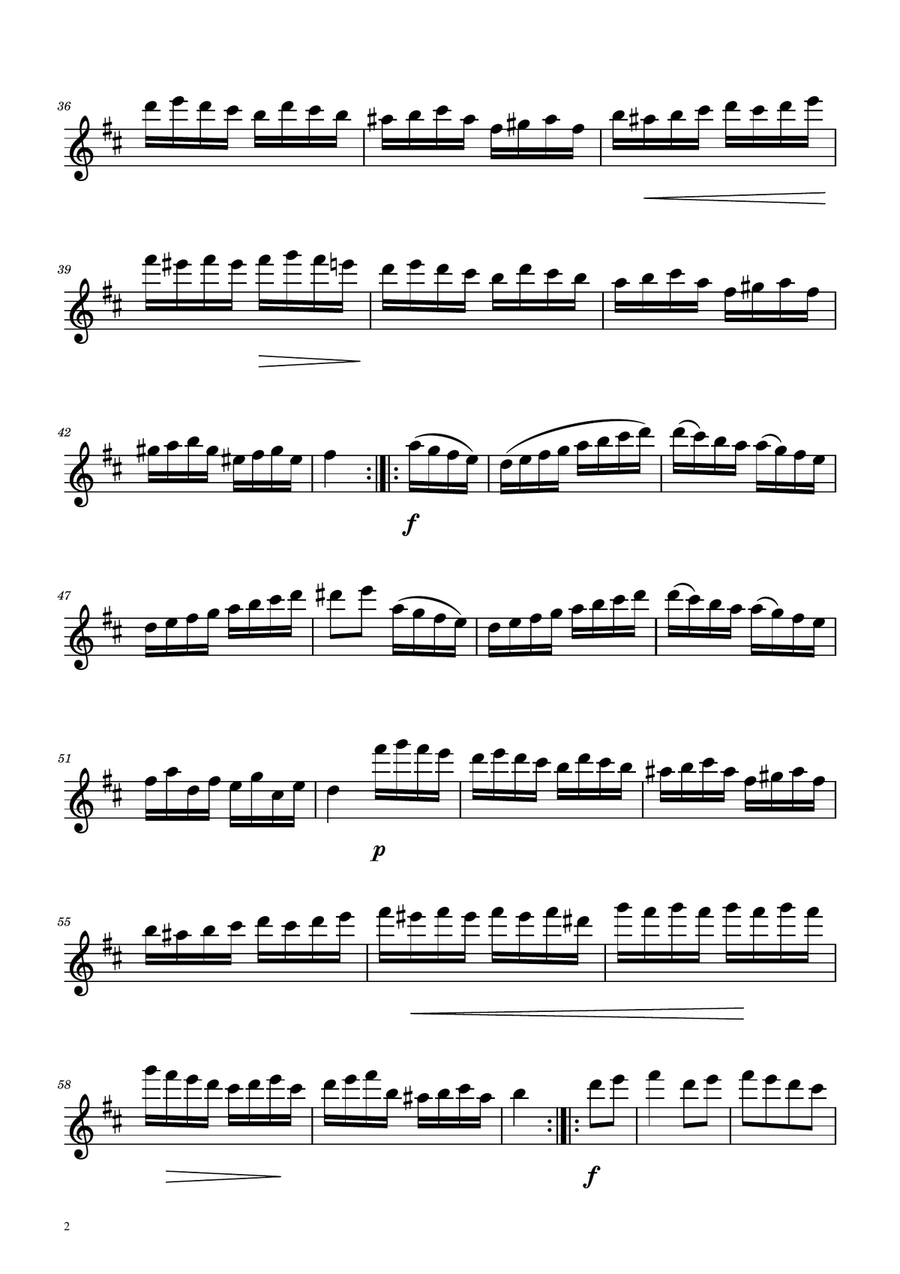 Turkish March - Alto Flute Solo Flute Solo scores gallery preview page 2