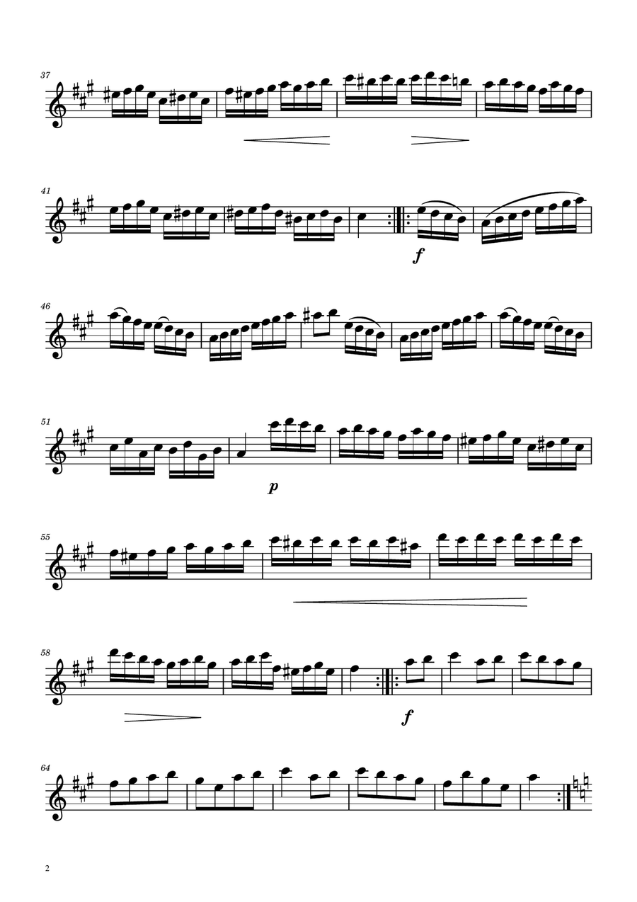 Turkish March - Oboe Solo Oboe Solo scores gallery preview page 2