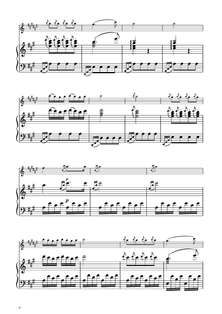 Turkish March - Alto Sax Solo w/ Piano Alto Saxophone scores gallery preview page 6