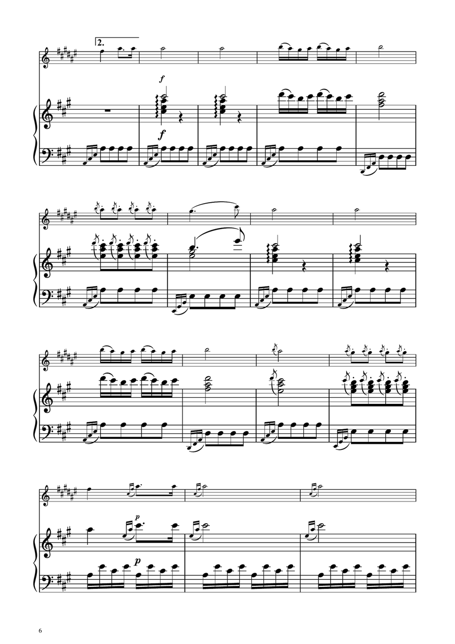 Turkish March - Baritone Sax Solo w/ Piano Baritone Saxophone scores gallery preview page 6