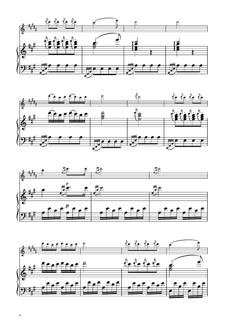 Turkish March - Soprano Sax Solo w/ Piano Soprano Saxophone scores gallery preview page 6