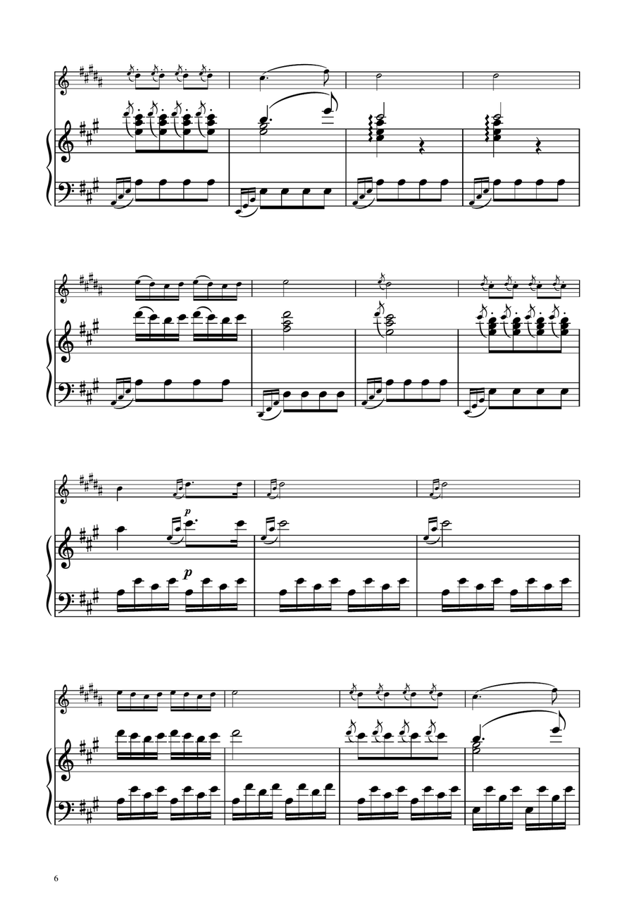 Turkish March - Trumpet Solo w/ Piano B-Flat Trumpet scores gallery preview page 6