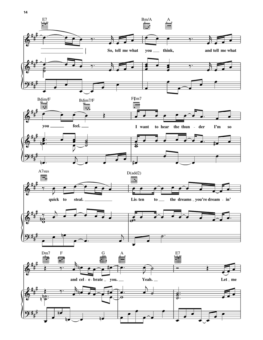 Celebrate You Celebrate You Piano, Vocal, Guitar scores gallery preview page 3