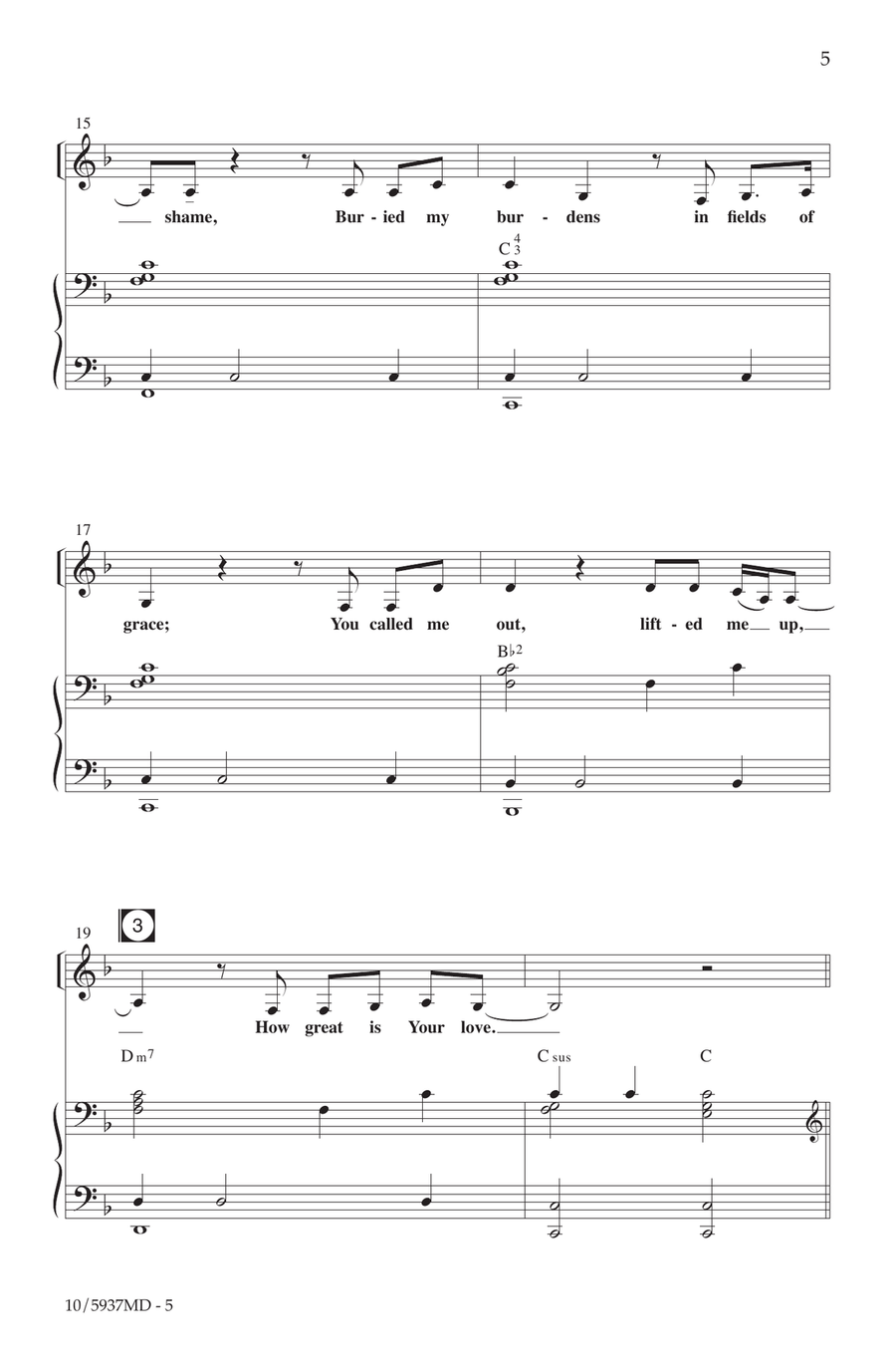 How Great Is Your Love Choir - Digital Sheet Music page 5