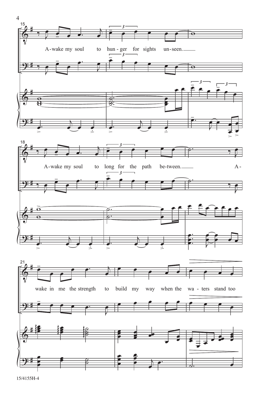 Awake! Awake! Choir scores gallery preview page 4