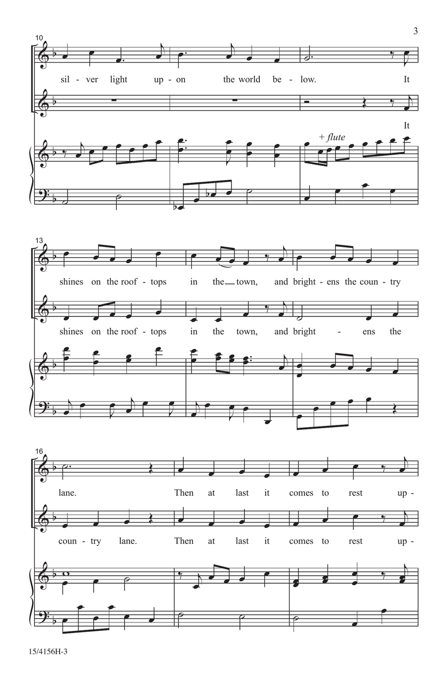 The Autumn Moon The Autumn Moon Choir scores gallery preview page 3