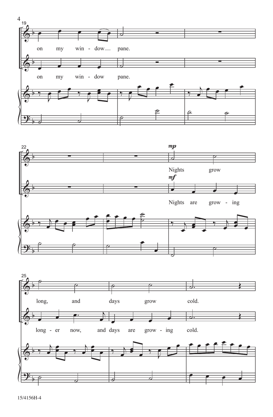 The Autumn Moon The Autumn Moon Choir scores gallery preview page 4
