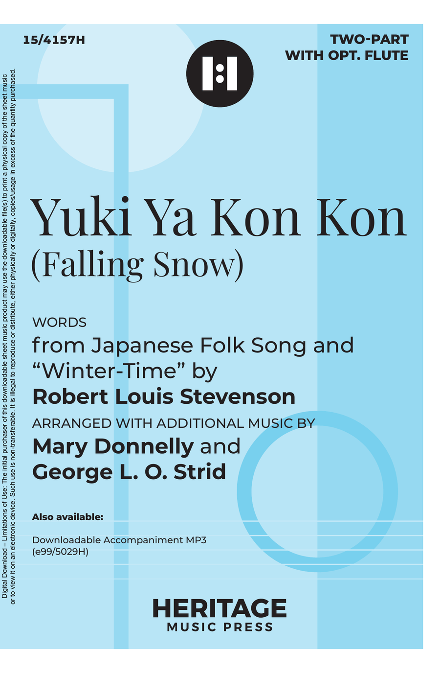Yuki Ya Kon Kon (Falling Snow) Choir scores gallery preview page 1