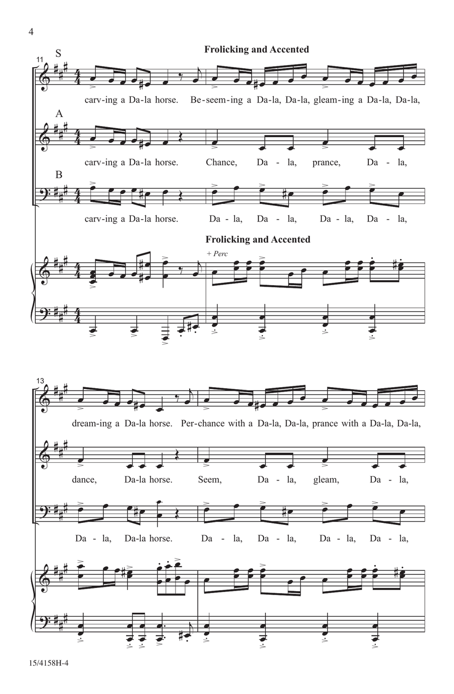 Dala Horse Dala Horse Choir scores gallery preview page 4
