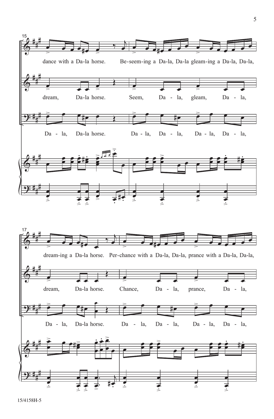 Dala Horse Dala Horse Choir scores gallery preview page 5