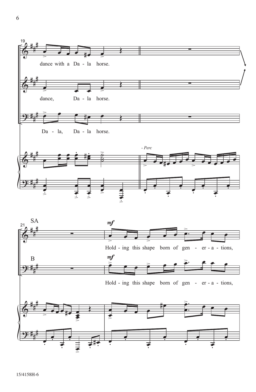 Dala Horse Dala Horse Choir scores gallery preview page 6