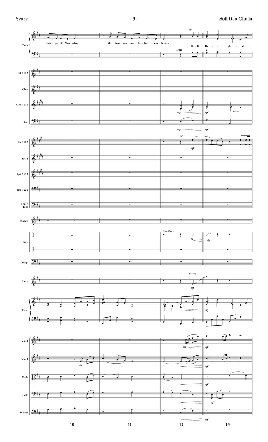 Soli Deo Gloria - Downloadable Orchestral Score and Parts Score scores gallery preview page 4