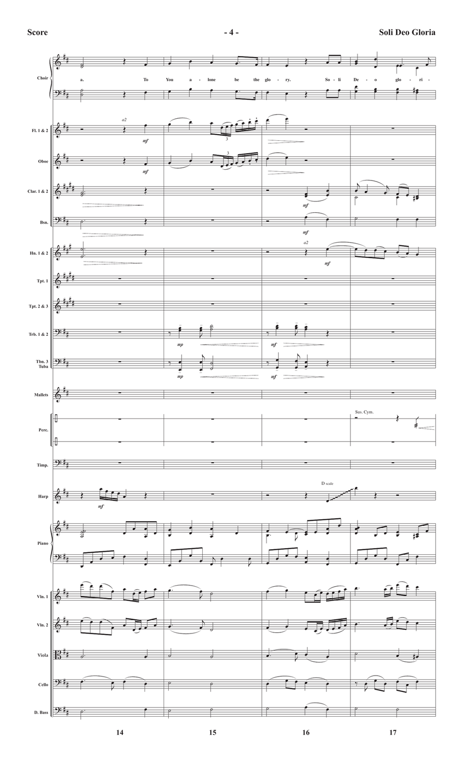 Soli Deo Gloria - Downloadable Orchestral Score and Parts Score scores gallery preview page 5
