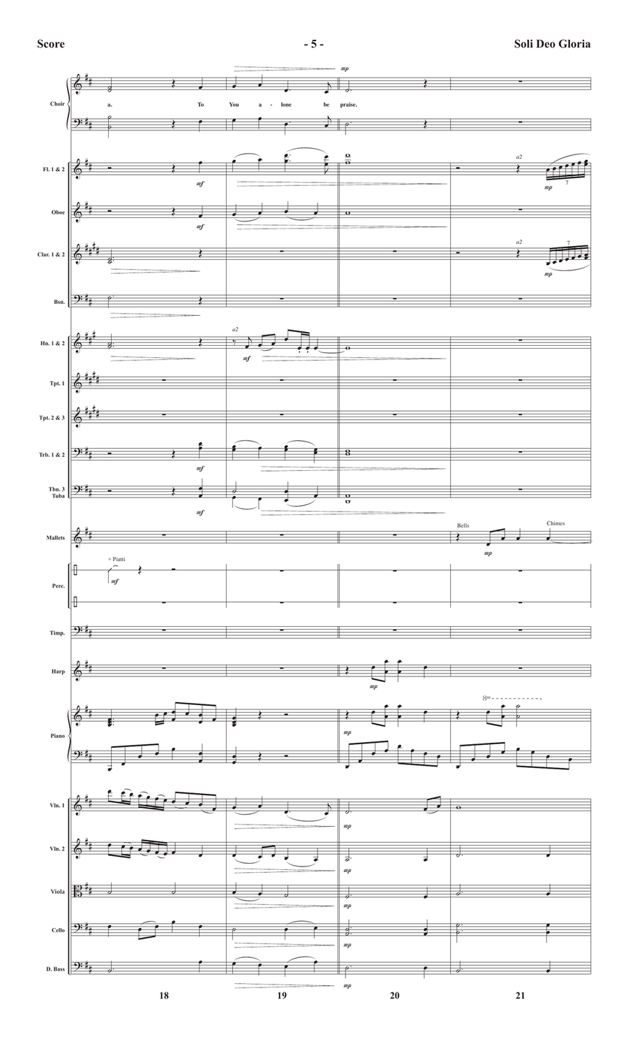 Soli Deo Gloria - Downloadable Orchestral Score and Parts Score scores gallery preview page 6