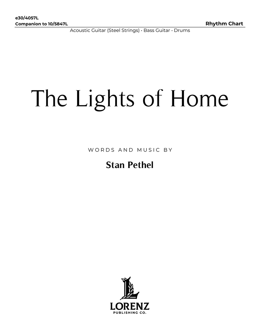 The Lights of Home - Downloadable Rhythm Chart Hymn Anthems scores gallery preview page 1