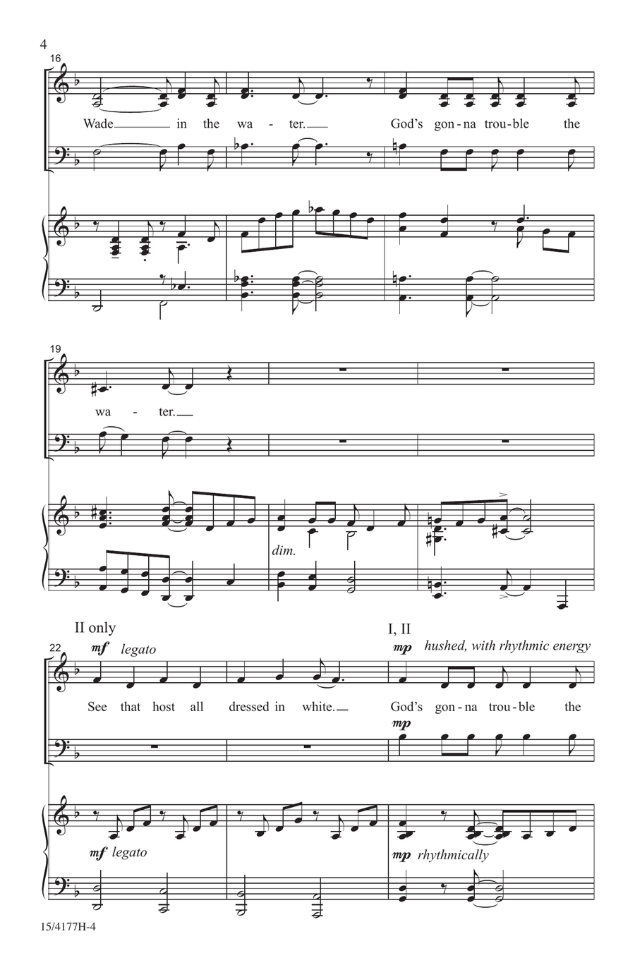 Wade in the Water Choir - Digital Sheet Music page 4