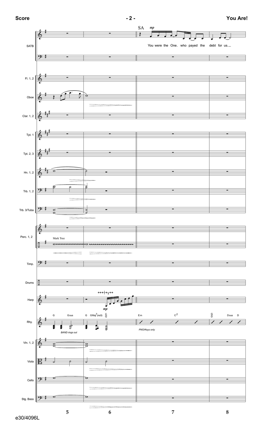 You Are! - Downloadable Orchestral Score and Parts Score - Digital Sheet Music page 3