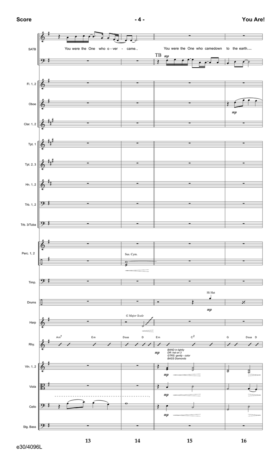 You Are! - Downloadable Orchestral Score and Parts Score - Digital Sheet Music page 5