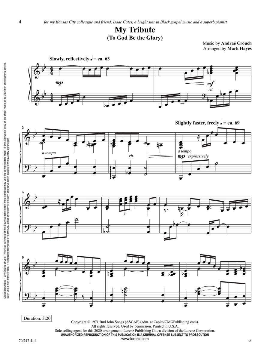 Through It All Piano scores gallery preview page 4