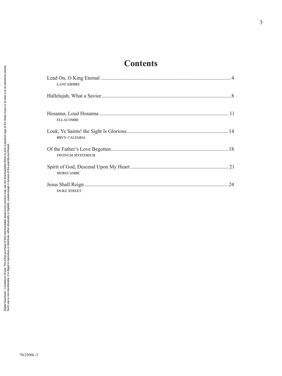 Mark Hayes: Hymns for Organ, Vol. 5 Organ scores gallery preview page 3