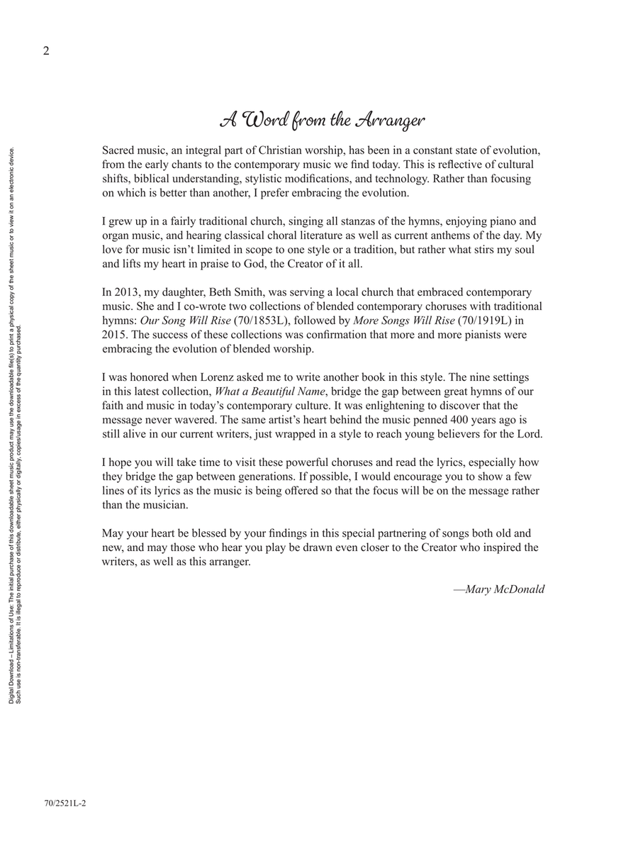 What a Beautiful Name (Digital Download) Piano - Digital Sheet Music page 2