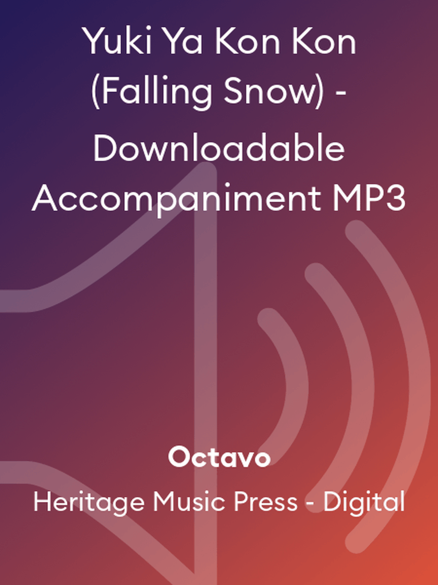 Yuki Ya Kon Kon (Falling Snow) - Downloadable Accompaniment MP3 Choir scores gallery preview page 1