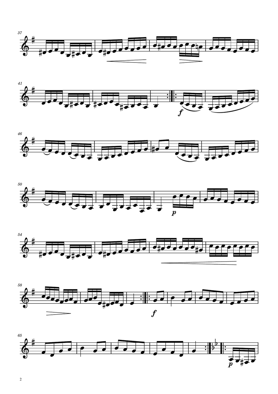 Turkish March - Trumpet in D Solo Trumpet Solo scores gallery preview page 2