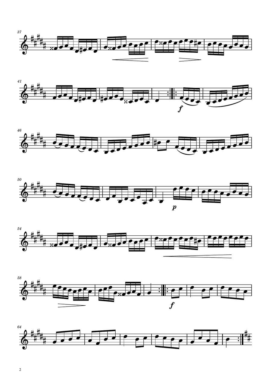 Turkish March - Trumpet Solo B-Flat Trumpet scores gallery preview page 2