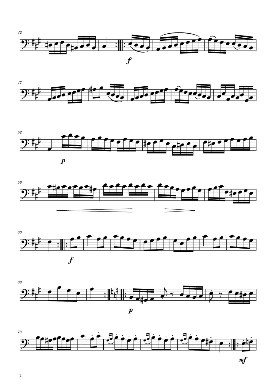 Turkish March - Trombone Solo Trombone Solo scores gallery preview page 2