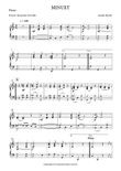 Minuet piano accompaniment (for Alto sax solo).