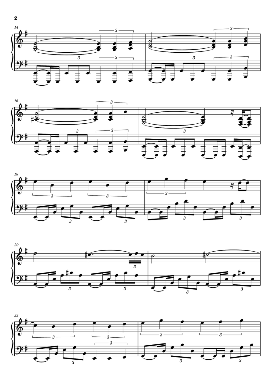 Hide Your Tears Hide Your Tears Piano Solo scores gallery preview page 2