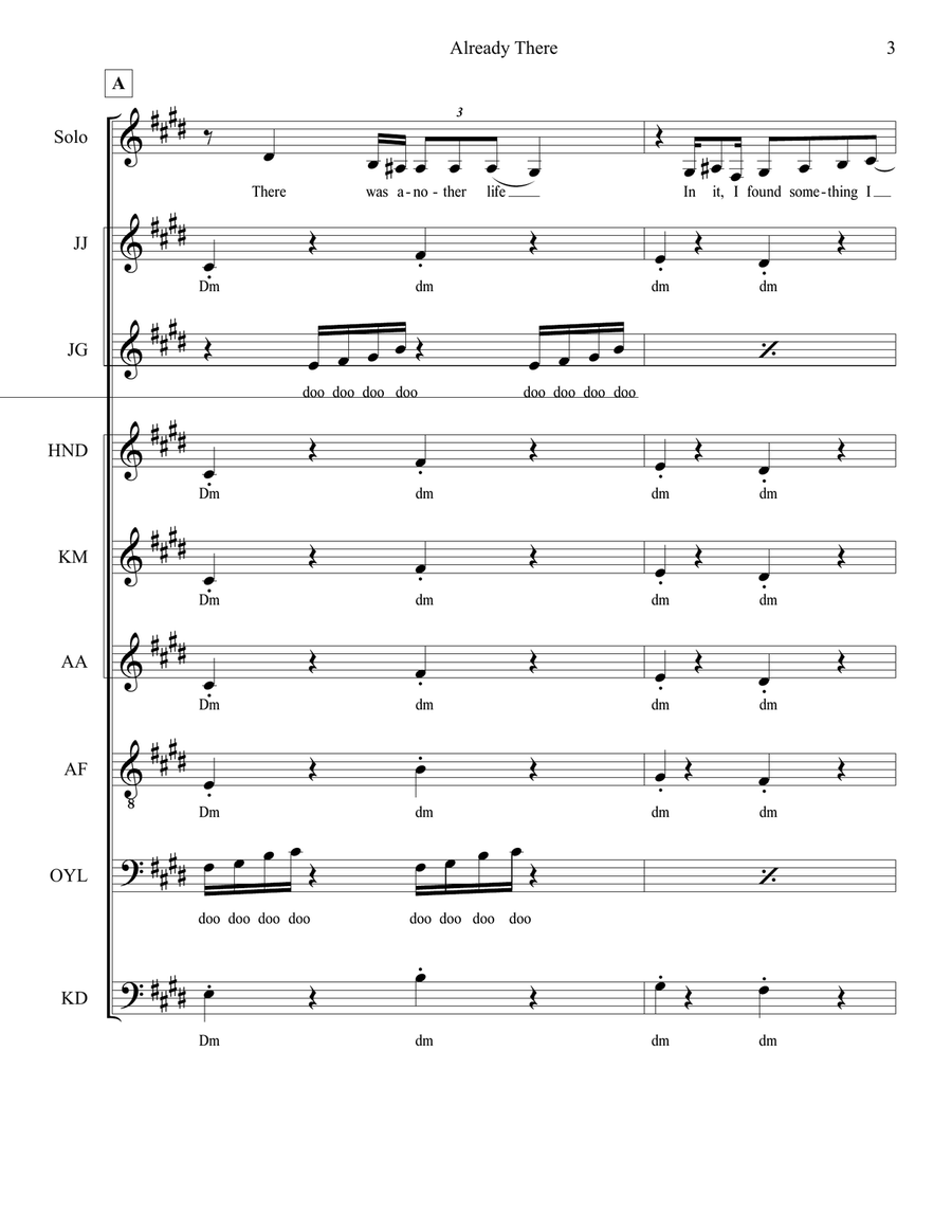 Already There Already There Divisi scores gallery preview page 3