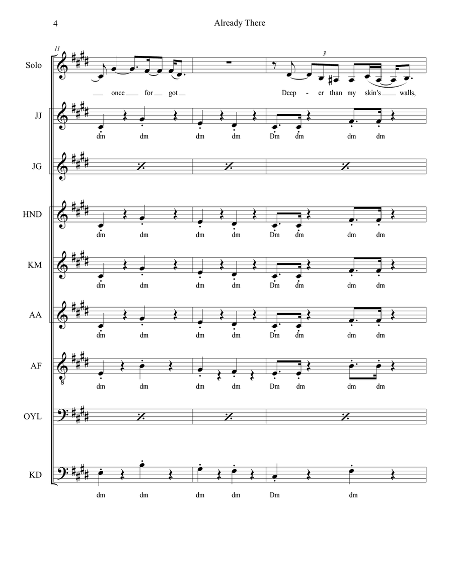Already There Already There Divisi scores gallery preview page 4