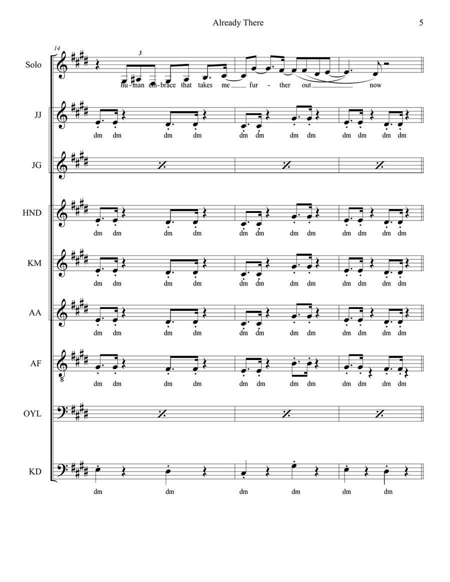 Already There Already There Divisi scores gallery preview page 5