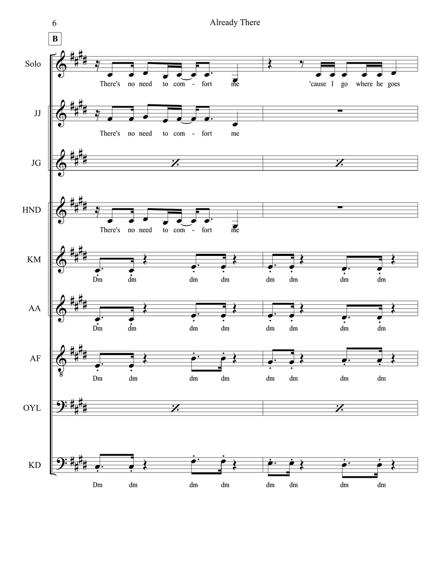 Already There Already There Divisi scores gallery preview page 6