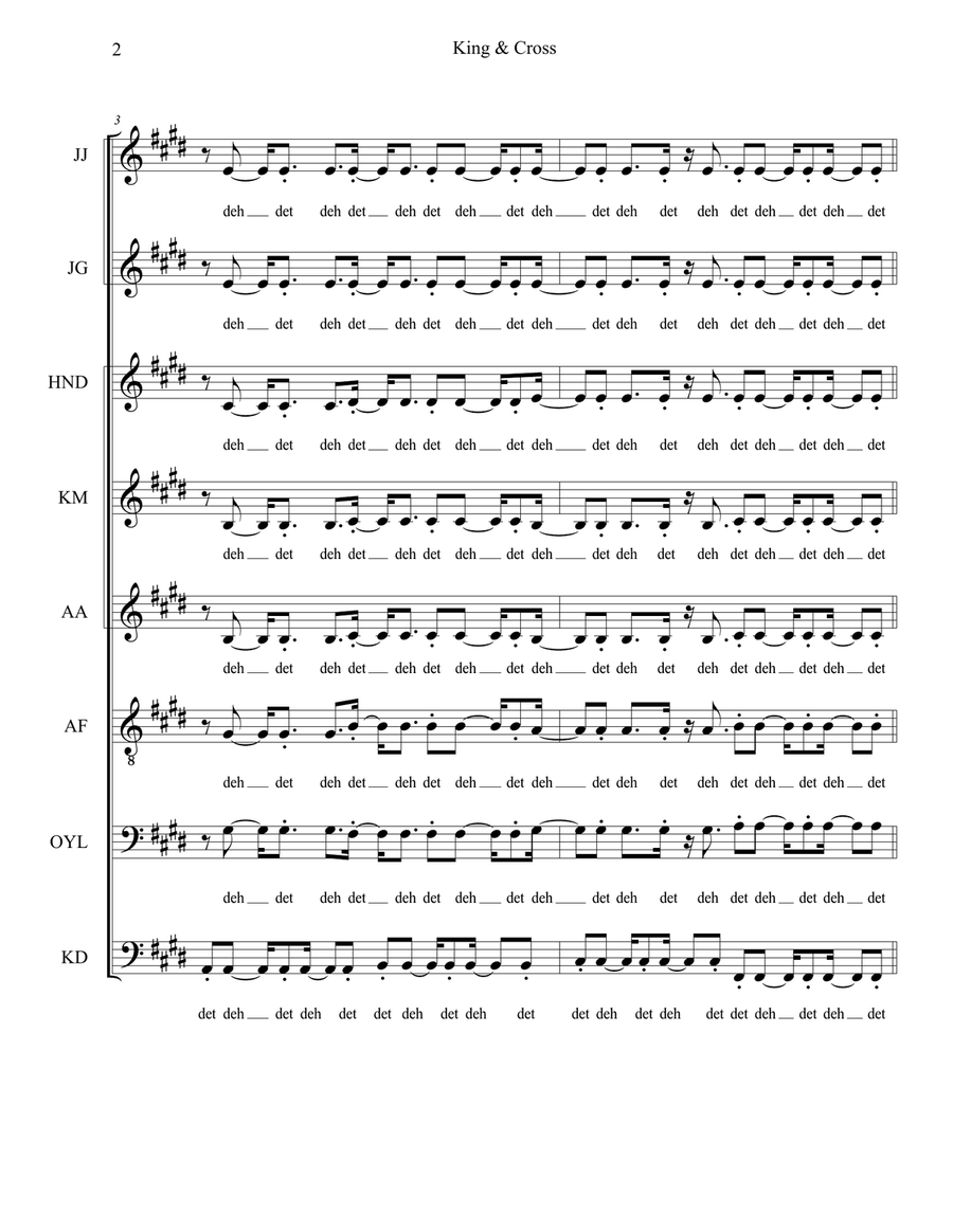 King And Cross King And Cross Divisi scores gallery preview page 2