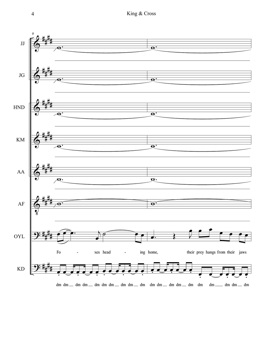 King And Cross King And Cross Divisi scores gallery preview page 4