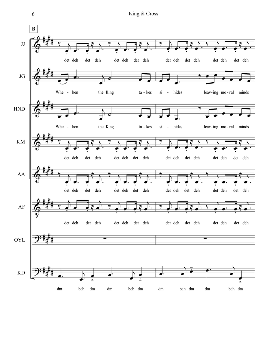 King And Cross King And Cross Divisi scores gallery preview page 6