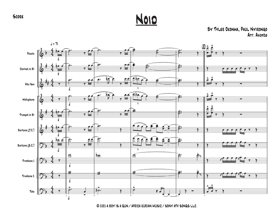 Noid Noid Marching Band scores gallery preview page 1