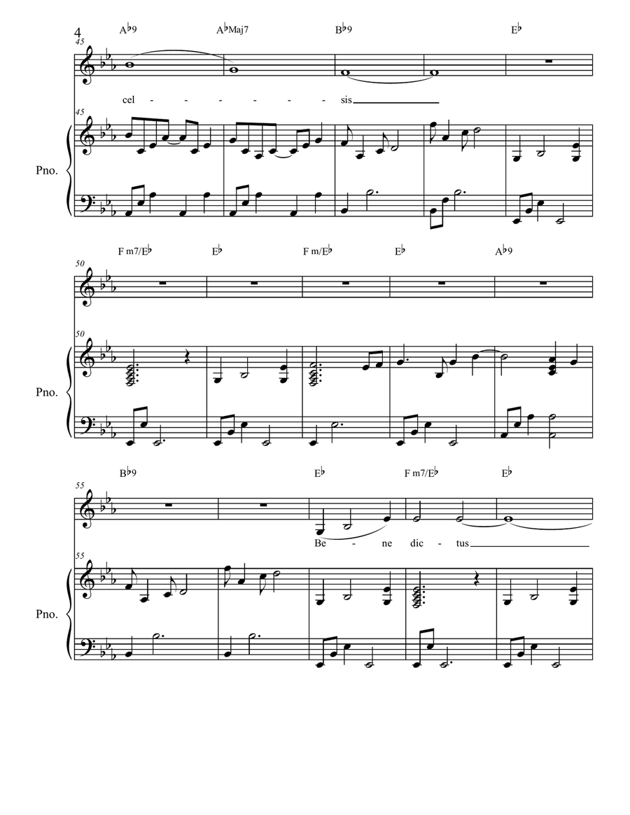 Sanctus Sanctus Unison Choir scores gallery preview page 4