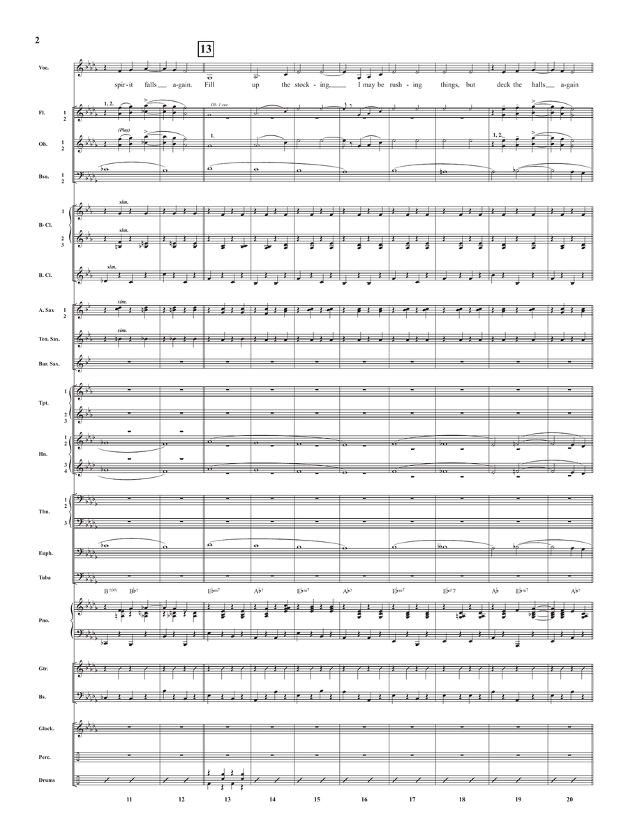 We Need A Little Christmas Concert Band scores gallery preview page 2