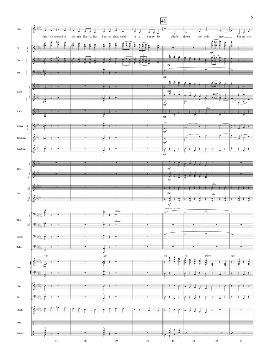 We Need A Little Christmas Concert Band scores gallery preview page 5
